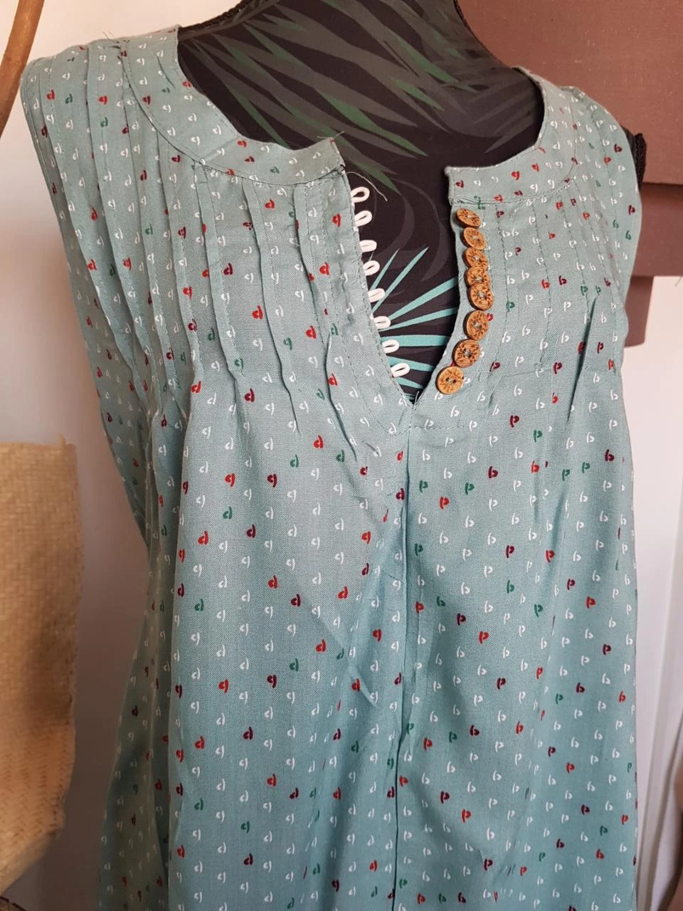 Vestido sem mangas turquesa – photo 2
